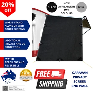 Caravan Privacy Screen End Wall Screens Awning Waterproof Reversible Sun Shade - Picture 1 of 37