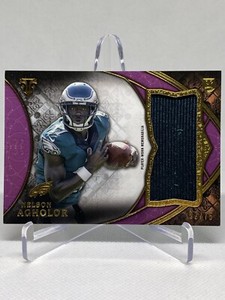 2015 Topps Triple Threads Jumbo Relics Purple /75 Nelson Agholor Rookie RC