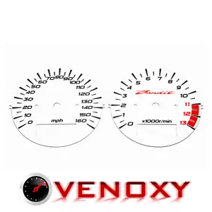 Suzuki GSF 1200 Bandit 2001-2006 MPH Aftermarket White Gauge Faces - Foto 1 di 1