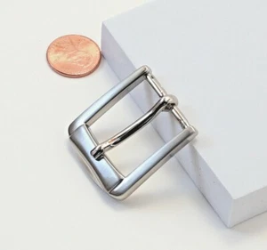 1 pulgada (25 mm) pin hebilla de metal (#218a) estilo cuadrado en color plata EE. UU. - Imagen 1 de 4