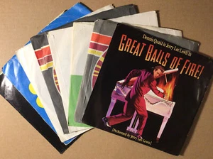 Jerry Lee Lewis, 45 Record Vinyls, 8 Disc Lot, Great Balls of Fire - Picture 1 of 9