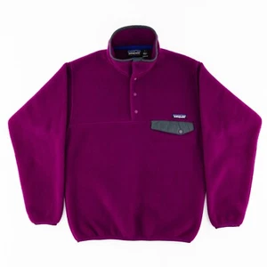Maglione pullover Patagonia Vintage 99 uomo piccolo Synchilla Snap-T pile magenta - Foto 1 di 13