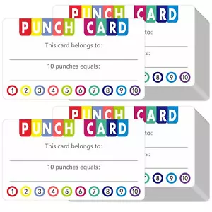 332Pcs Reward Punch Cards Behavior Incentive Awards for Kids Students Teachers - Picture 1 of 6