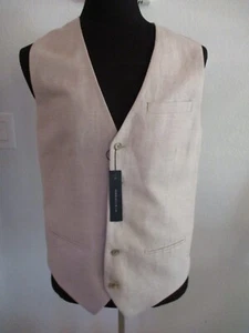 Nuevo con etiquetas Perry Ellis 3X Lino Natural y Mezcla de Algodón Informal o Traje Chaleco - Imagen 1 de 13