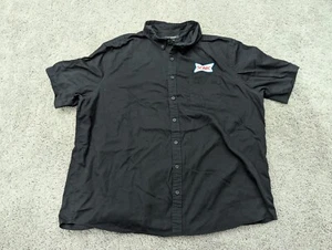 Sonic Button Up Shirt Mens 3XL Short Sleeve Black Casual Port Authority - Picture 1 of 7