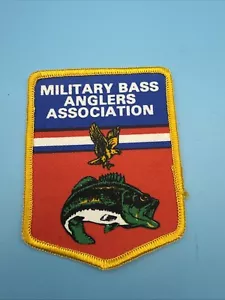 Neu Angeln Patch-Military Bass Association-3 x 4 Zoll - Bild 1 von 2