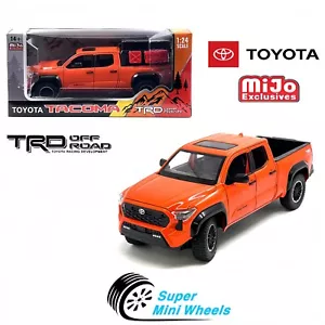 MiJo Exclusives 1:24 2024 Toyota Tacoma TRD Off-Road Edition – Octane Orange - Picture 1 of 4