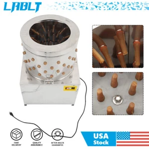 LABLT Poultry De-Feather Stainless Steel Drum Chicken Plucker Machine 60HZ 1500W - Picture 1 of 10