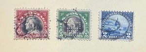 LOT US used 1918-1921, Scott #524, 547 and 572 - #547 is a perfin - Bild 1 von 1