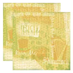 Karen Foster Design 12x12 Scrapbook Paper - Irish Collage - Picture 1 of 1