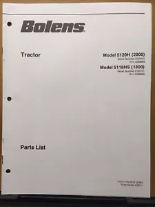 Catalogo elenco parti Bolens ~ Trattore modello 5120H 2000 5118HS 1800 0299999 - Foto 1 di 2