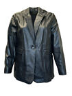 Marina Rinaldi Women's Black Elettra Sheepskin Blazer Size 20W/29 NWT