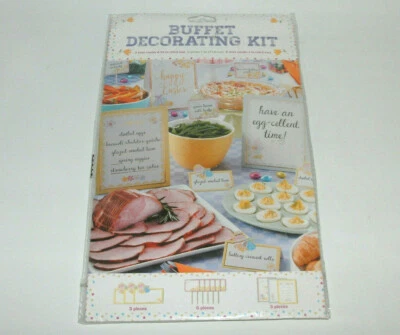 Пасхальный буфет сервировочный стол украшение набор новый запечатанный - Изображение 1 из 4