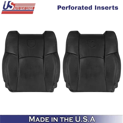 Cubiertas superiores delanteras de cuero sintético para Dodge Ram 2500 2009-2012 costuras negras y blancas Foto 1 de 4