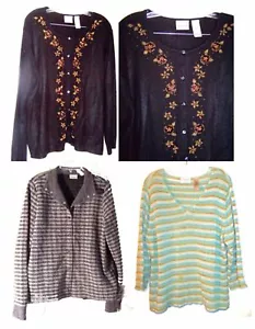 Villager Sweaters, some with Beaded Accents Size XL - Plus Size 3X - Picture 1 of 10