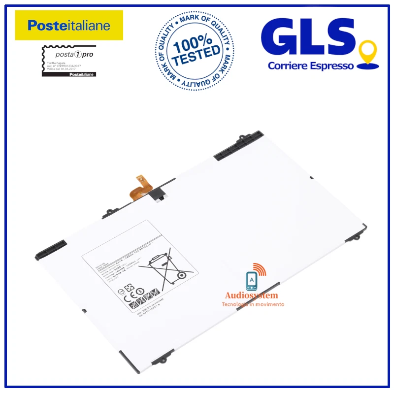 BATTERIA PARI ORIGINALE per SAMSUNG GALAXY TAB S2 9.7 SM-T815 RICAMBI 5870Mah - Immagine 1 di 1