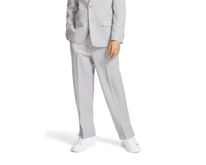Nautica Pindot Front Crease Suit Pants Big Boys 20 Gray Hook & Eye Zip Closure~ - Picture 1 of 17
