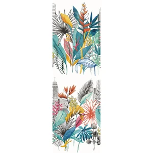 CEP50108W Sierra Blue Urban Tropic Wallpaper Tropical Style Non Woven Unpasted - Picture 1 of 3