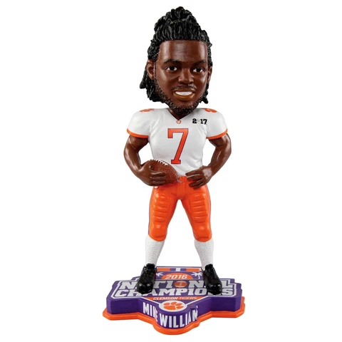 Mike Williams Clemson Tigers 2017 National Championship Bobblehead NCAA Cover