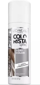 L'Oreal Paris Hair Color Colorista 1-Day Color Spray silver 2oz Highlights (2pk) - Picture 1 of 10