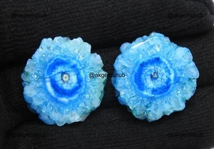 Rebanada de suministro de cuarzo solar natural 2 piezas 59,00 Cts 25X25X5 mm a 25X27X5 mm - Imagen 1 de 9