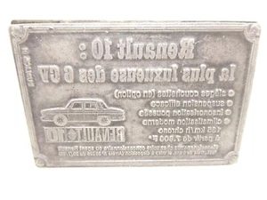 DRUCKMASCHINE - PUFFER - RENAULT 10 R10 R 10 - 9,3 cm x 6,2 cm - 1.380 kg - Bild 1 von 15