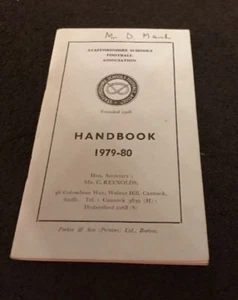 Staffordshire Schools Football Association FA 1979 - 80 Official Handbook - Picture 1 of 1