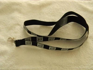 FORD logo Lanyard- BUILT FORD TOUGH- New - Black & White - metal clasp on end - Picture 1 of 4