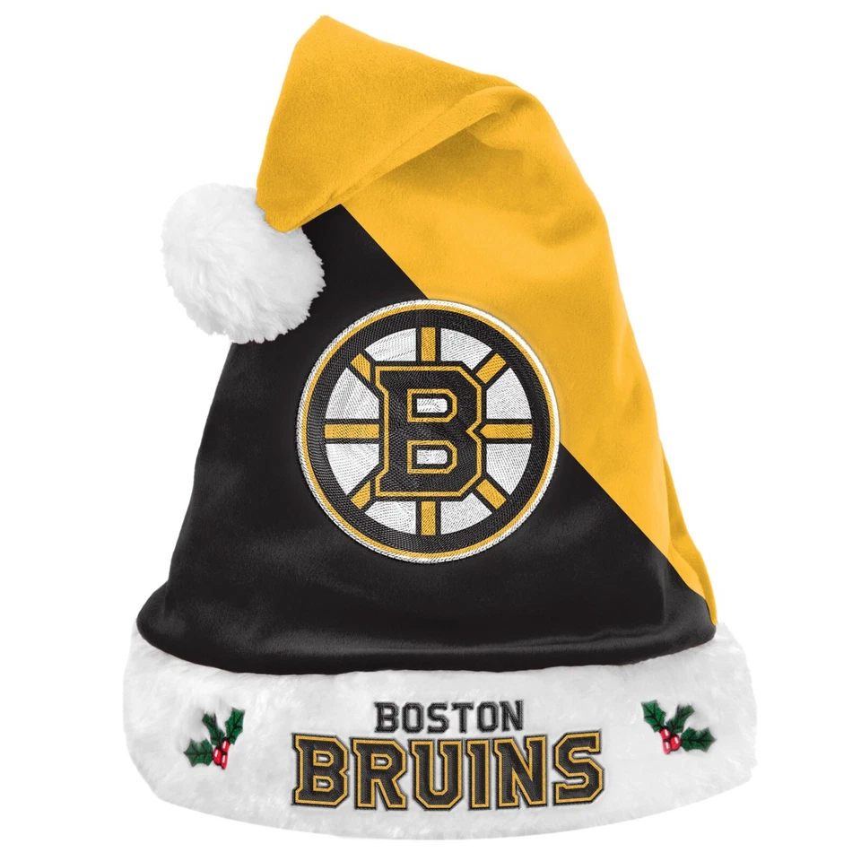 FOCO NHL Boston Bruins Santa Claus Hat Mütze Weihnachtsmann Christmas Nikolaus