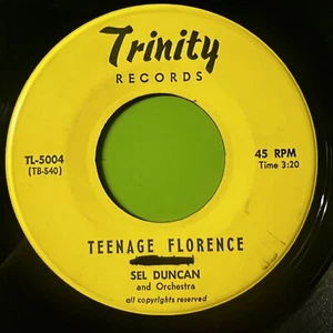 Sel Duncan And Orchestra – Teenage Florence 7” Vinyl 45 Calypso Reggae Trinadad - Imagen 1 de 4