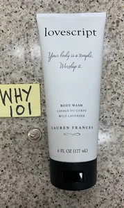 LAUREN FRANCES Lovescript  WILD LAVENDER Body Wash 6oz/177mL Full Size RET $28 - Picture 1 of 12