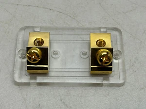 PROMARINER 88120 / PORTAFUSIBILE ANL PLACCATO ORO 1 POSIZIONE / MANCANO 2 VITI - Foto 1 di 4