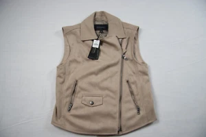 BANANA REPUBLIC Tan Vegan Suede Vest Women's Size Extra Small - Picture 1 of 5