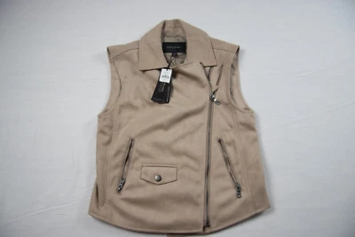 BANANA REPUBLIC Tan Vegan Suede Vest Women's Size Extra Small - Image 1 of 4