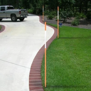 DCP Highway Markers Snow Markers 20 Packs 6Ft Orange 5/16-Inch Dia - Picture 1 of 8