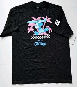 Neff Disney Herren Mickey Mouse Oh Boy! Tropical Beach Grafik T-Shirt, XL - Bild 1 von 6