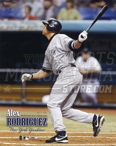 Alex Rodriguez New York Yankees at bat home run swing 8x10 11x14 16x20 photo 432 - Picture 1 of 1