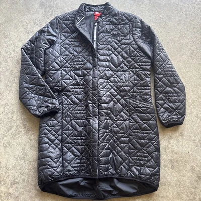 Nike Women’s Quilted Longline Coat Black XL 866593-010 Insulated Jacket - Image 1 of 4