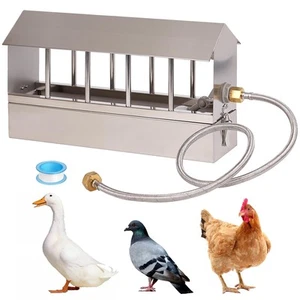 Automatic Chicken Waterer Stainless Steel Chicken Water Feeder Pigeon Water D... - Picture 1 of 8