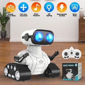 Fernbedienung Kinder Spielzeug Geschenk RC Emo Roboter Haustier mit LED Augen flexibler Kopf & Arme - Bild 1 von 13