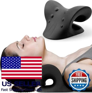 Neck and Shoulder Relaxer, Cervical Traction Device for Pain Relief, Black - Picture 1 of 13
