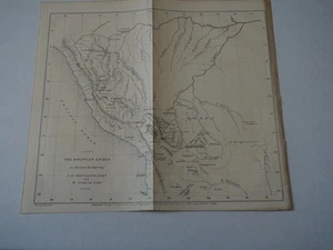 Mappa antica "Le Ande boliviane per illustrare le carte Pentland e Parrocchia". - Foto 1 di 1