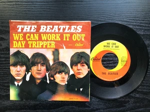 Beatles WE CAN WORK IT OUT 1965 Capitol 2nd Scranton press + Pic sleeve VG+/VG+ - Picture 1 of 6
