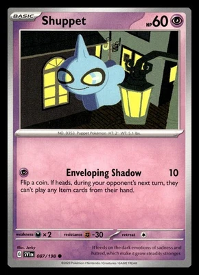 Shuppet Common 087/198 SV01: Scarlet & Violet Base Set Pokemon Card - Image 1 of 2