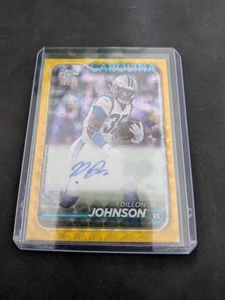 2024 Topps Chrome Dillon Johnson Rookie Auto Yellow Geometric Refractor RC #/75 - Bild 1 von 2
