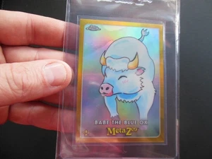 MetaZoo Topps Chrome Babe The Blue Ox 44/50 GOLD Refractor Card - Bild 1 von 3
