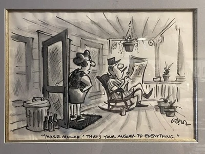 LEE LORENZ - NEW YORKER - Tinta Original, lavado, líquido corrector sobre papel - LEER Foto 1 de 4