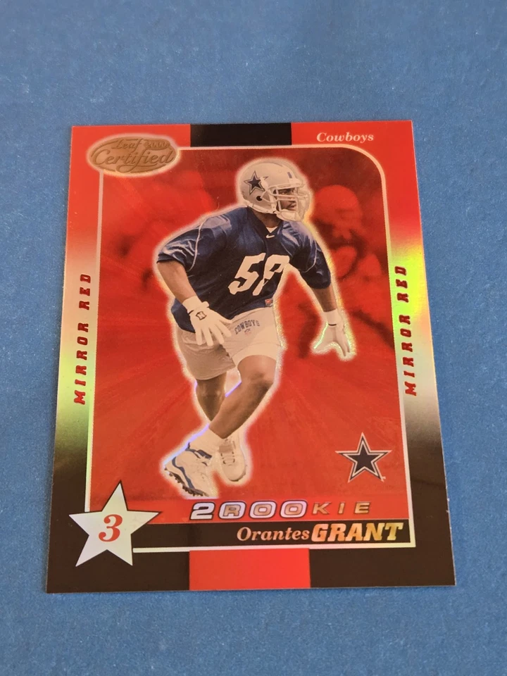 ORANTES GRANT -  2000 LEAF CERTIFIED BASE SET ROOKIE MIRROR RED PARALLEL #169 - Image 1 of 2