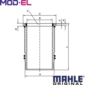 CYLINDER SLEEVE 005 WN 09 01 FOR OM457-T3/T5/T2 12.0L 6cyl - Picture 1 of 15