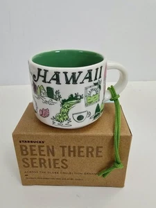 Starbucks HAWAII Serie Been There ORNAMENTO Mini Taza Cerámica Verde 2oz - Imagen 1 de 7